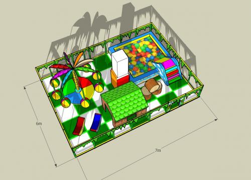 Дитяча ігрова зона "Джунглі" 7х6х2,5м