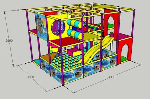 Лабиринт "Пираты мини" 4900х3000х2600мм