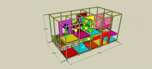 Лабиринт "Винни с батутом" 5160х3200х2700мм