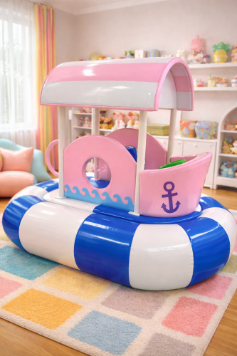 Мягкая электрическая лодка Софт Плей (82506)