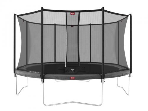 Батут BERG Favorit Grey 380 + защитная сетка Safety Net Comfort