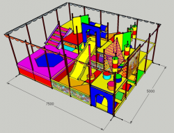 Ігровий лабіринт 7,5х5х4,2м фото 1