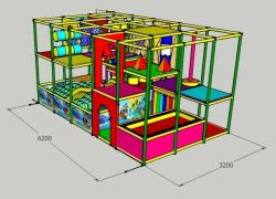 Лабиринт "Пираты с батутом" 6200х3200х2700мм фото 1