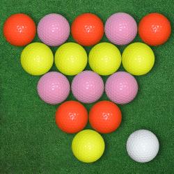 Набор из 14+2 в подарок мячей для гольфа GOLF PRO BALL А58 фото 1