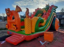 Надувная детская горка Веселый дракон 4м (R47845) фото 1