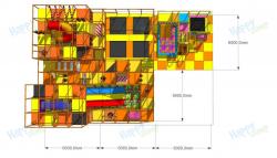 Детский комплексный лабиринт "Golden Plaza" фото 1