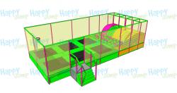 Батутная арена от Happy Jump AirZone 5х12м (AZ-20) фото 1