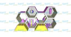 Игровой лабиринт «Соты» Honey Play 2.4х3.78х1.8 м (HP-2437818) фото 1