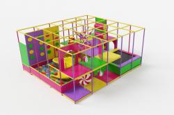 Детский игровой лабиринт Color Maze 6х6.6х2.7м (CM-1543) фото 1