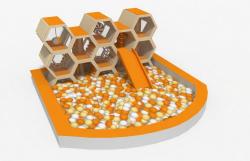 Игровой лабиринт Соты Honey Mini 4.6х2.5х1.6 м (HM-462616) фото 1